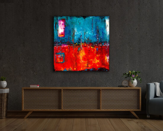 Plexikép - 90x90 cm - Adonisz választása